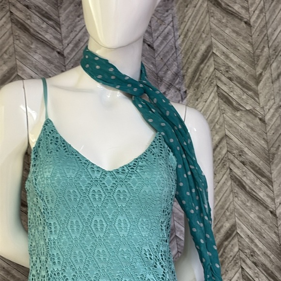 Design lab, Lord and Taylor Spaghetti strap lace dress​​​, size large - Picture 8 of 10